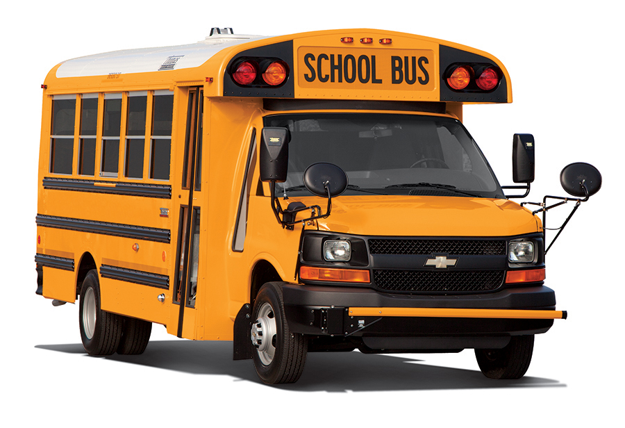 How tall is a mini school bus?