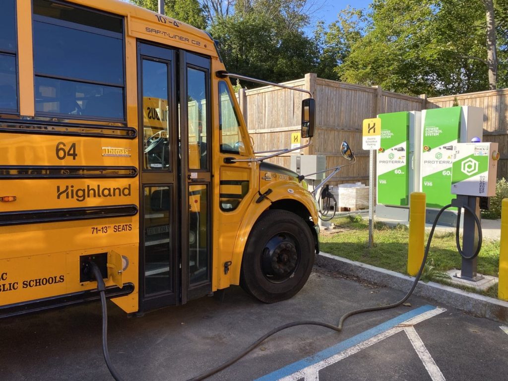 Beverly Massachusetts Electric School Buses Make V2G Energy Transfer 